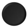 Plateau de Service Rond Fibre de Verre Antidérapant Camtread Noir Ø 280mm  - Cambro - Fourniresto