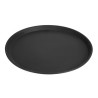 Round Non-Slip Fiberglass Service Tray Camtread Black Ø 355mm - Cambro - Fourniresto