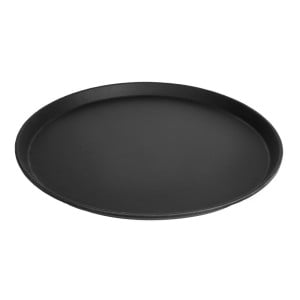 Plateau de Service Rond Fibre de Verre Antidérapant Camtread Noir Ø 405mm  - Cambro - Fourniresto