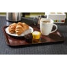 Smooth Laminate Capri Mahogany Tray 430mm - Cambro - Fourniresto