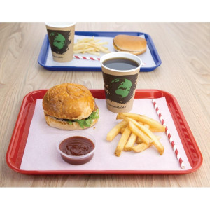 Plateau Fast Food En Plastique Rouge - Olympia KRISTALLON - Fourniresto