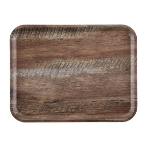 Laminate Surface Grained Tray Dark Oak 430 mm - Cambro - Fourniresto