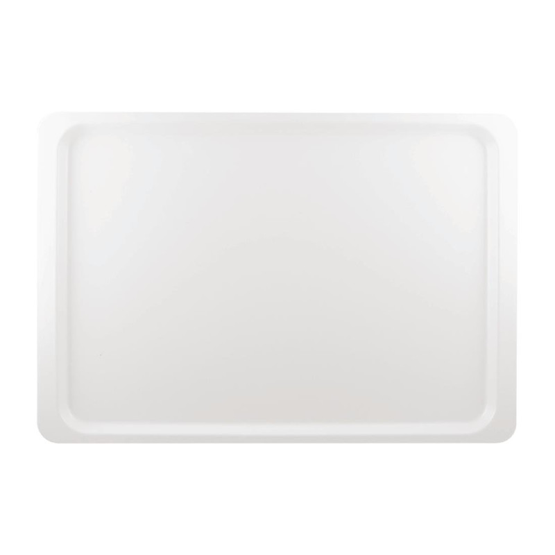 Plateau de Service en Polyester Euronorme 530 x 370mm Blanc - Roltex - Fourniresto