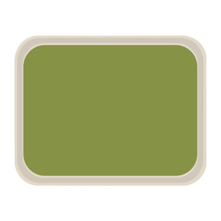 Standard Polyester Service Tray 470x360mm Green - Roltex - Fourniresto