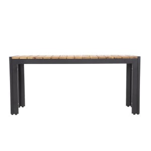 Steel and Acacia Benches 100 cm - Set of 2 - Bolero - Fourniresto