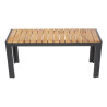 Bancs en Acier et Acacia 100 cm - Lot de 2 - Bolero - Fourniresto