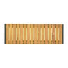 Bancs en Acier et Acacia 100 cm - Lot de 2 - Bolero - Fourniresto