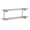 Perforated Stainless Steel Wall Shelf - L 1600mm x 400mm - Gastro M