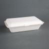 Barquettes À Charnière en Bagasse Compostables - L 248mm - Lot de 250 - Fiesta Green