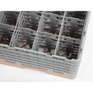 Glass Rack 16 Compartments Camrack Beige-L 500 x W 500mm - Cambro