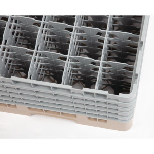 Glass Rack 25 Compartments Camrack Beige-500x 500mm - Cambro