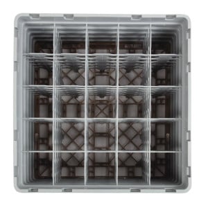 Θήκη για ποτήρια 25 θέσεων Camrack Μπεζ-500x500mm - Cambro