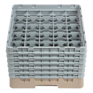 Casier À Verres 25 Compartiments Camrack Beige - L 500 x L 500mm - Cambro