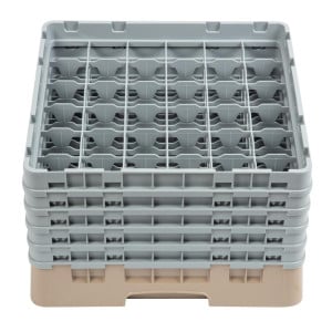 Glass Rack 36 Compartments Camrack Beige - W 500 x D 500mm - Cambro