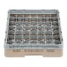 Glass Rack 49 Compartments Camrack Beige - L 500 x W 500mm - Cambro