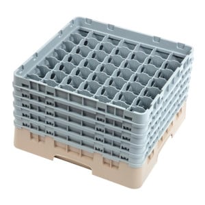 Glass Rack 49 Compartments Camrack Beige-L 500 x W 500mm - Cambro - Fourniresto