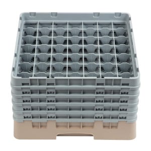 Glass Rack 49 Compartments Camrack Beige-L 500 x W 500mm - Cambro - Fourniresto