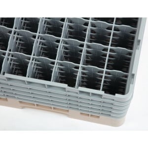 Glass Rack 49 Compartments Camrack Beige-L 500 x W 500mm - Cambro - Fourniresto