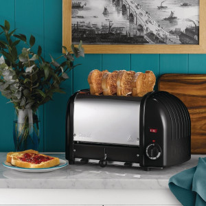 4-Slice Black Vario Toaster - Dualit