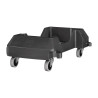 Encliquetable Slim Jim Trolley - Rubbermaid - Fourniresto