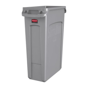 Γκρι λεπτός κάδος Slim Jim - 87L - Rubbermaid