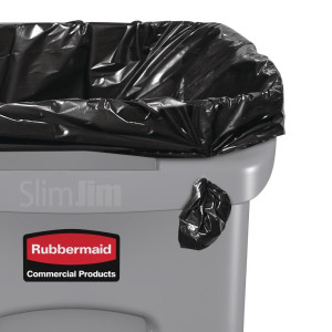 Γκρι λεπτός κάδος Slim Jim - 87L - Rubbermaid