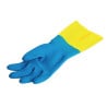 Waterproof Light Chemical Protection Gloves Blue and Yellow Mapa 405 - Size M - Mapa