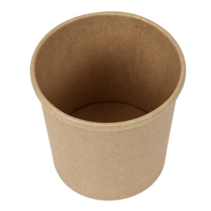 Kraft Microwaveable Recyclable Soup Bowls 350ml - Pack of 500 - Colpac