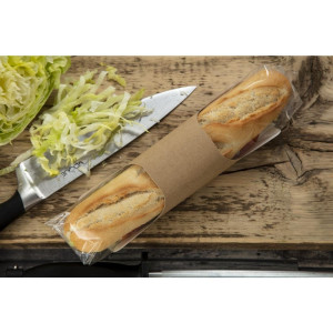 Recyclable Kraft Baguette Sachets with Clasp Clip - Pack of 500 - Colpac