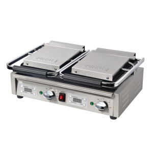 Double Grooved Contact Grill - 230V