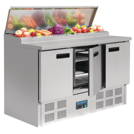 Refrigerated Preparation Counter for Pizzas and Salads Series G - 390L Polar - Fourniresto