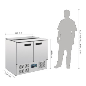 Ψυγείο για σαλάτες - 240L - Polar - Fourniresto