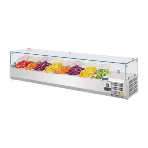 Refrigerated Ingredient Display Case - 8 X GN 1/4 - Polar - Fourniresto