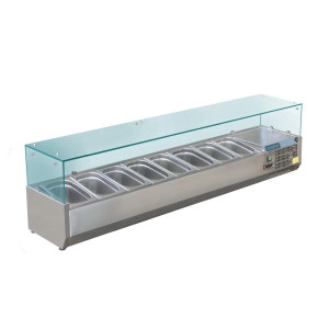 Refrigerated Ingredient Display - 8 GN 1/3 Pans - Polar - Fourniresto