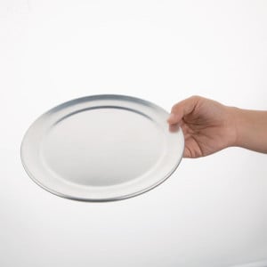 Πλάκα πίτσας αλουμινίου με φαρδύ χείλος - Ø200mm - Vogue - Fourniresto