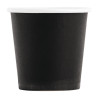 Disposable Black Espresso Coffee Cups - 120ml - Pack of 50 - Fiesta