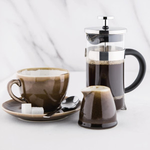 French Press Stainless Steel Coffee Maker 3 Cups - 350 ml - Olympia