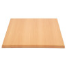 Square Beech Effect Table Top - 600mm - Bolero