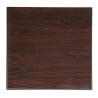 Dark Brown Square Table Top - 600 mm - Bolero