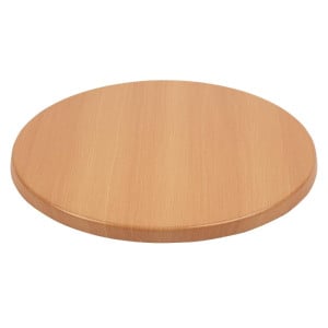 Round Table Top Beech Effect - Ø 600mm - Bolero