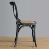 Wooden Chairs with Crossed Backrest - Black - Bolero - Fourniresto