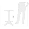 Table Base 4 Branches in Brushed Aluminum - Bolero