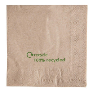 Double Thickness Recycled Paper Napkins - Pack of 2000 - FourniResto