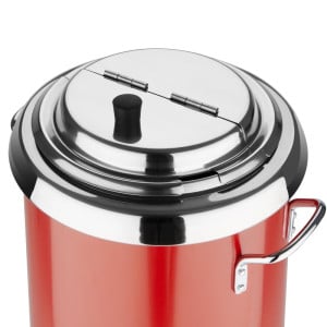 Red Soup Pot with Handles - 5.7L - Buffalo