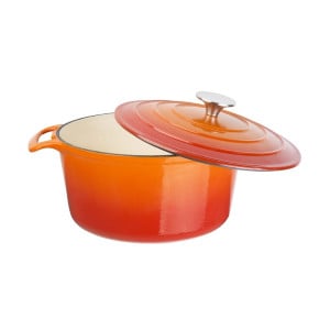 Large Round Orange Dutch Oven - 4L - Vogue