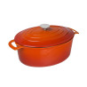 Large Oval Orange Dutch Oven - 6L - Vogue