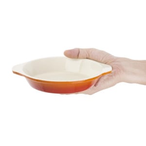 Round Orange Gratin Dish - 400ml - Vogue