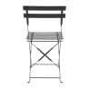 Chaises De Terrasse En Acier - Noires - Lot De 2 - Bolero - Fourniresto