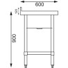 Plonge en Inox- 1 Bac - Vogue