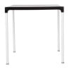 Table carrée avec pieds aluminium noire 750mm - Bolero - Fourniresto